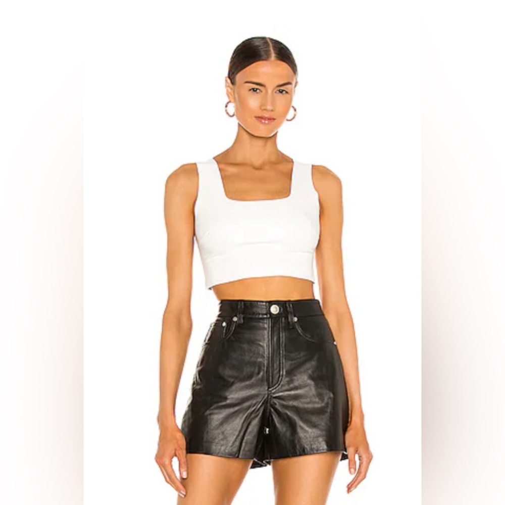 Commando
FAUX LEATHER CROP TOP IN WHITE